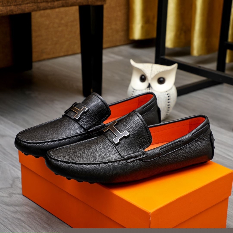 H**mes leather shoes